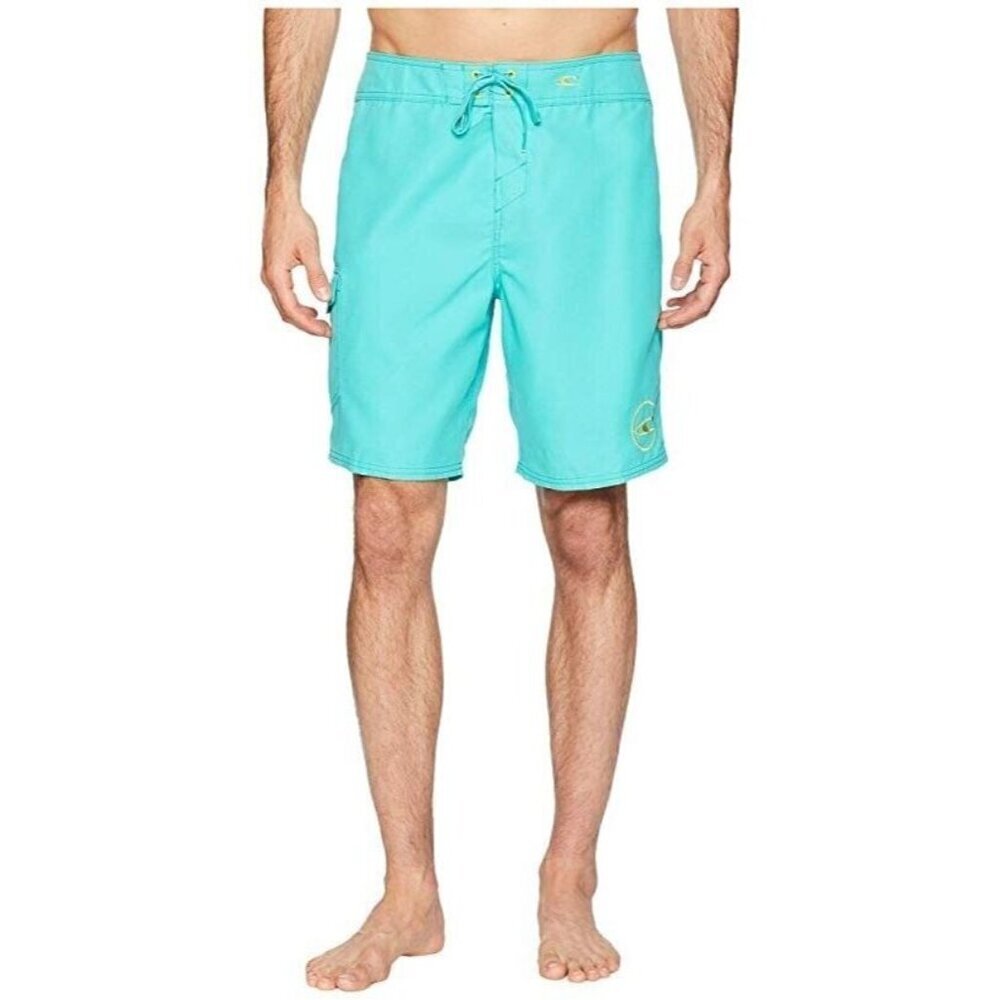 O'Neill Santa Cruz Solid 2.0 19 Boardshorts Size 32 in aqua